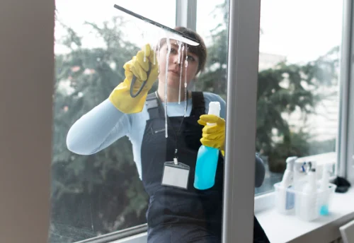 Nettoyage de vitres intérieures et extérieures à la Réorthe